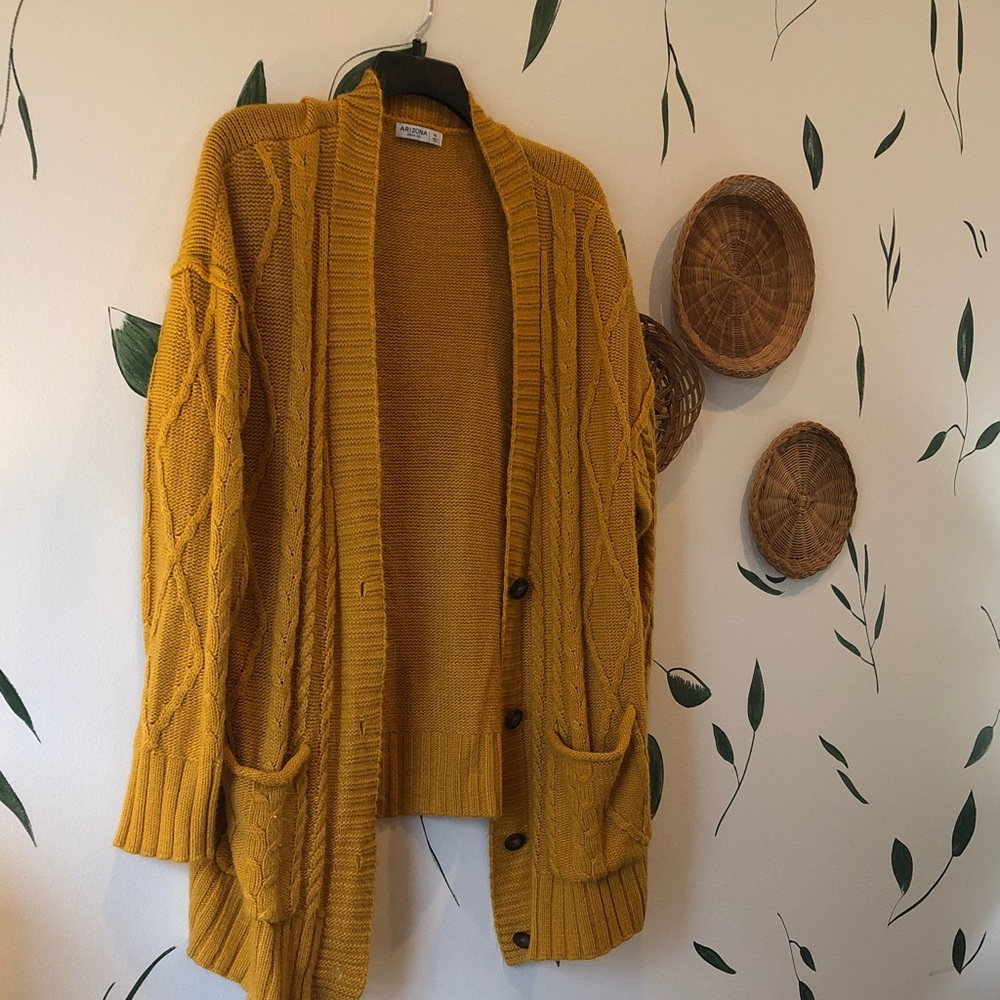 Arizona Jean Company Mustard Cardigan Sweater